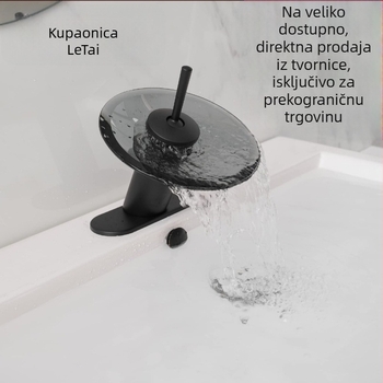 Slavina za umivaonik kupaone, bakrena konstrukcija, model LT-002, vertikalna ugradnja, promjer sjedišta 35 mm