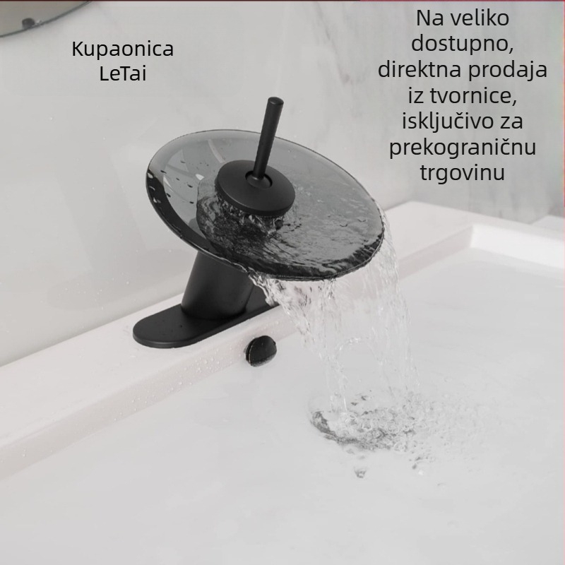 Slavina za umivaonik kupaone, bakrena konstrukcija, model LT-002, vertikalna ugradnja, promjer sjedišta 35 mm