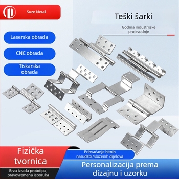 Skrivene šarke od nehrđajućeg čelika za ormariće — posebno oblikovane, zavarenom površinom, moderni minimalistički stil