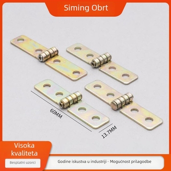 Šarka za vrata ormarića, model CSM-66, željezo, elektroplatirani završetak, moderni minimalistički stil, prilagodljiva obrada