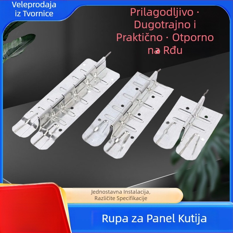 L-tip šarka od cinkovog legura za kutije i drvene kutije, elektroplatirano, debljina 3,5 mm