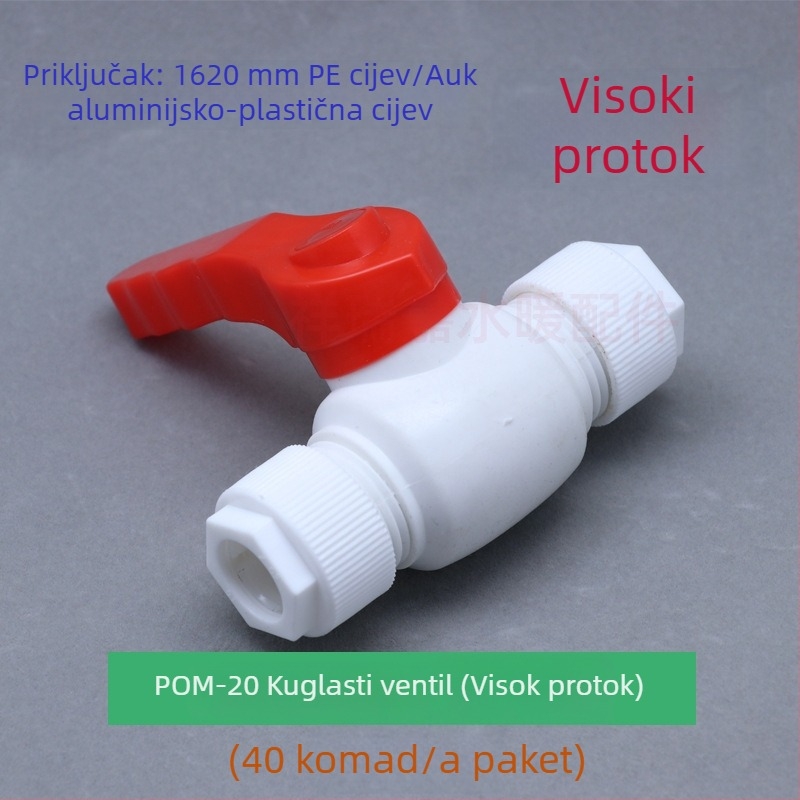 POM ventil s brzim spojem, model POMDLLQF, debljina stijene 3, razred A