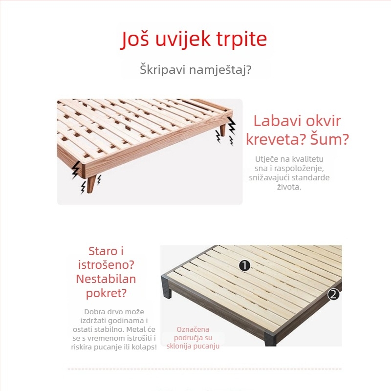 Hardver za krevet | Model: Solid wood bed buckle hardware accessories; Marka: Times Hardware; Stil: Moderno jednostavno