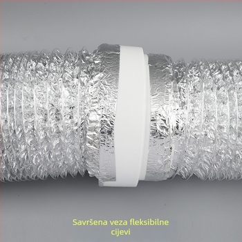 Plastični redukcijski prsten za kuhinjsku napa – konverzijski spoj za PVC ispušni kanal