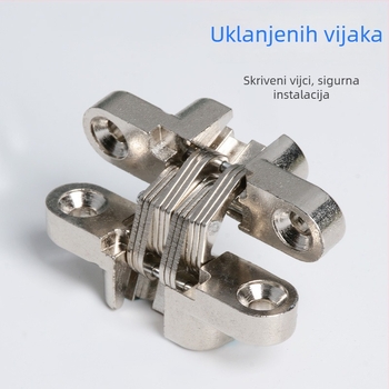 Krížni pant za vrata ormara — skrivena, sklopna, od cinkove legure