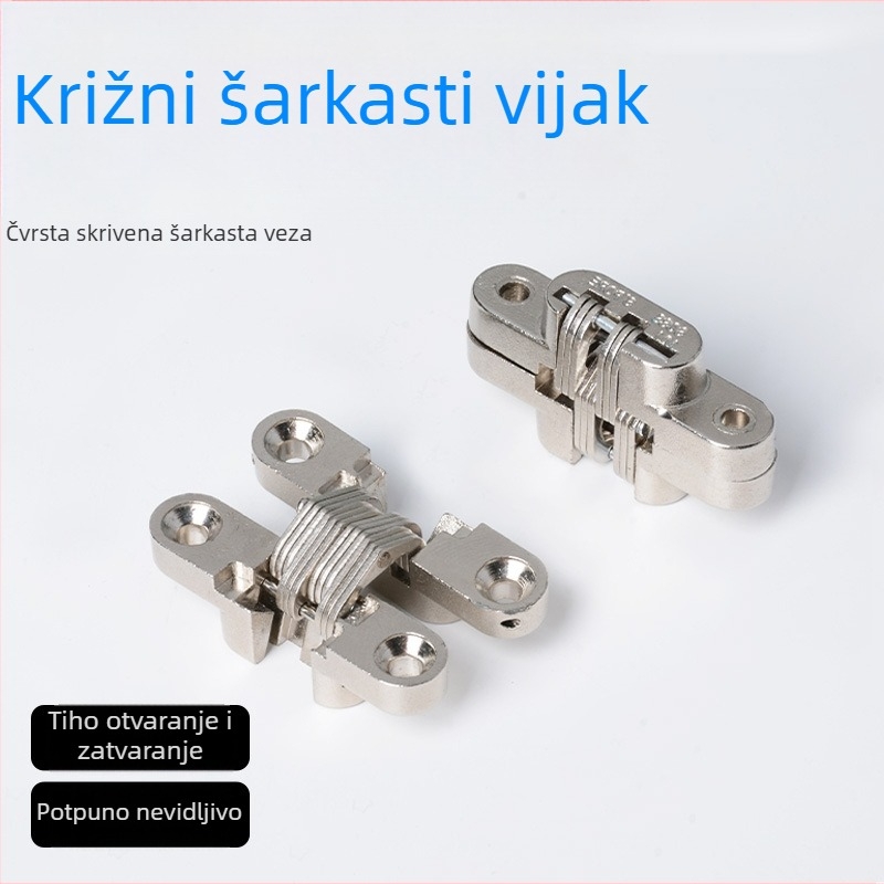 Krížni pant za vrata ormara — skrivena, sklopna, od cinkove legure
