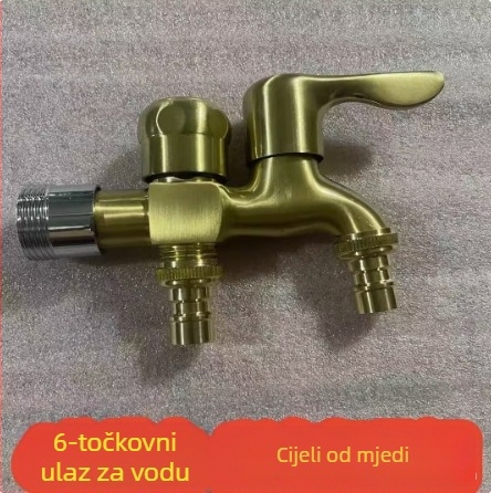 Bakar slavina, jednostruka konstrukcija, keramički jezgrni ventil, za kućnu upotrebu