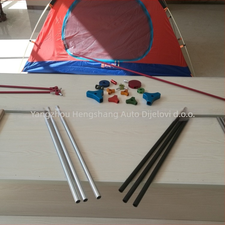 Hengshang Šatorska šipka od aluminijske legure i podrška za navlaku — lagana, izdržljiva dodatna oprema
