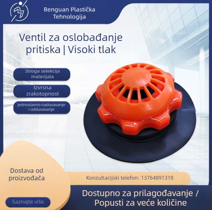 PVC ventil za redukciju tlaka (PVC materijal; Crown marka; sigurno oslobađanje tlaka)