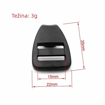 Mee POM plastična kopča i kuka za trake na planinskim ruksacima i šatorima — otporan dodatak za prtljagu