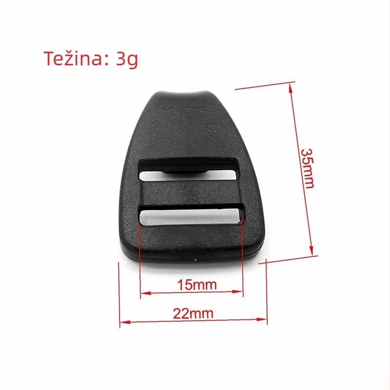 Mee POM plastična kopča i kuka za trake na planinskim ruksacima i šatorima — otporan dodatak za prtljagu