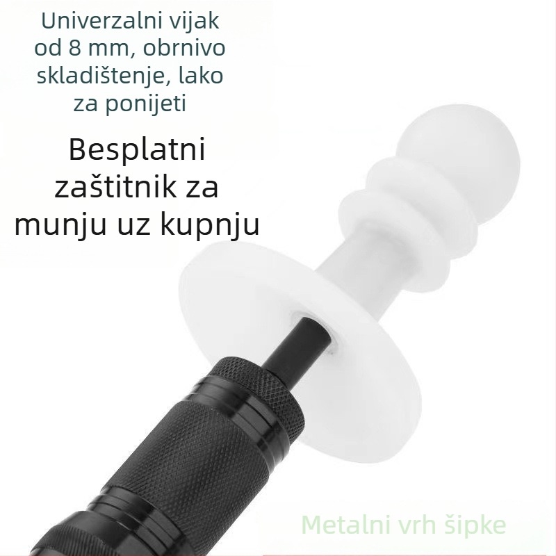 Aluminijski ferrule za šatorsku šipku s vijčanim spojem za potporu šatora