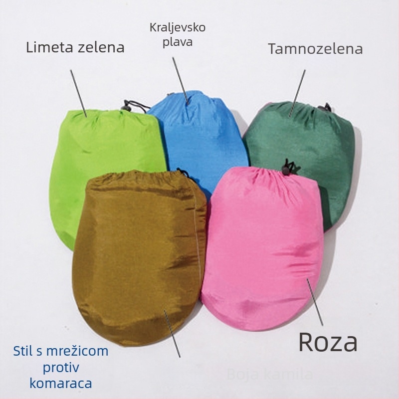 Hamak od platna padobrana, za jedno ili dva, bez nosača, maksimalna nosivost 250