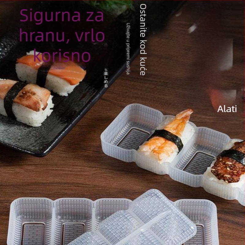 Pet-dijelni plastični set za formiranje rižinih kuglica i sushi s nori