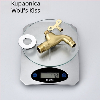 Vanjski zidni slavine s ključem za perilicu rublja, s keramičkim diskom ventila, 0–90°C, model 1202