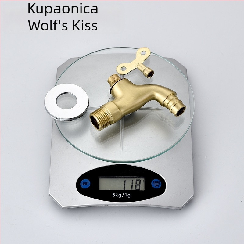 Vanjski zidni slavine s ključem za perilicu rublja, s keramičkim diskom ventila, 0–90°C, model 1202