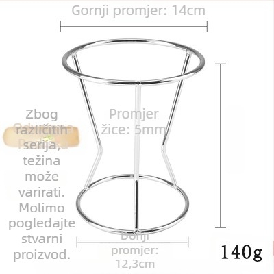 Nehrđajući čelični konusni funnel za takoyaki – DIY kalup, tiskani logotip, Azelay Lai