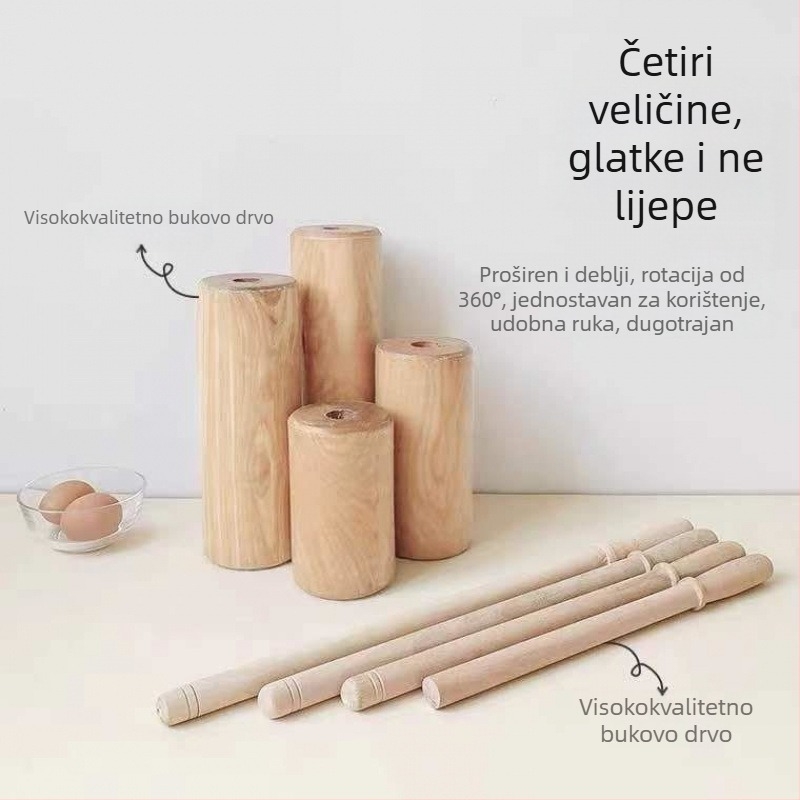 Drveni valjak za tijesto za kućnu upotrebu, valjak za tjesteninu i presu za tijesto za punjenje, moderni minimalistički stil