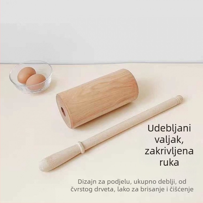 Drveni valjak za tijesto za kućnu upotrebu, valjak za tjesteninu i presu za tijesto za punjenje, moderni minimalistički stil