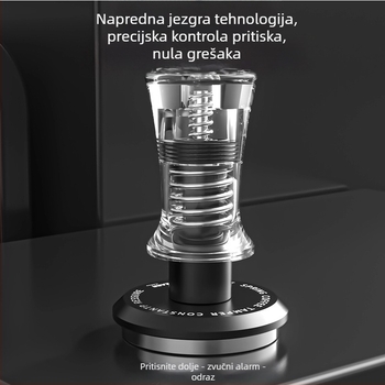 Set tamppera za espresso — Materijal: 304 nehrđajući čelik i prozirni akril; Stil: Moderna jednostavnost; Težina: 260 g; Logo: može se tiskati