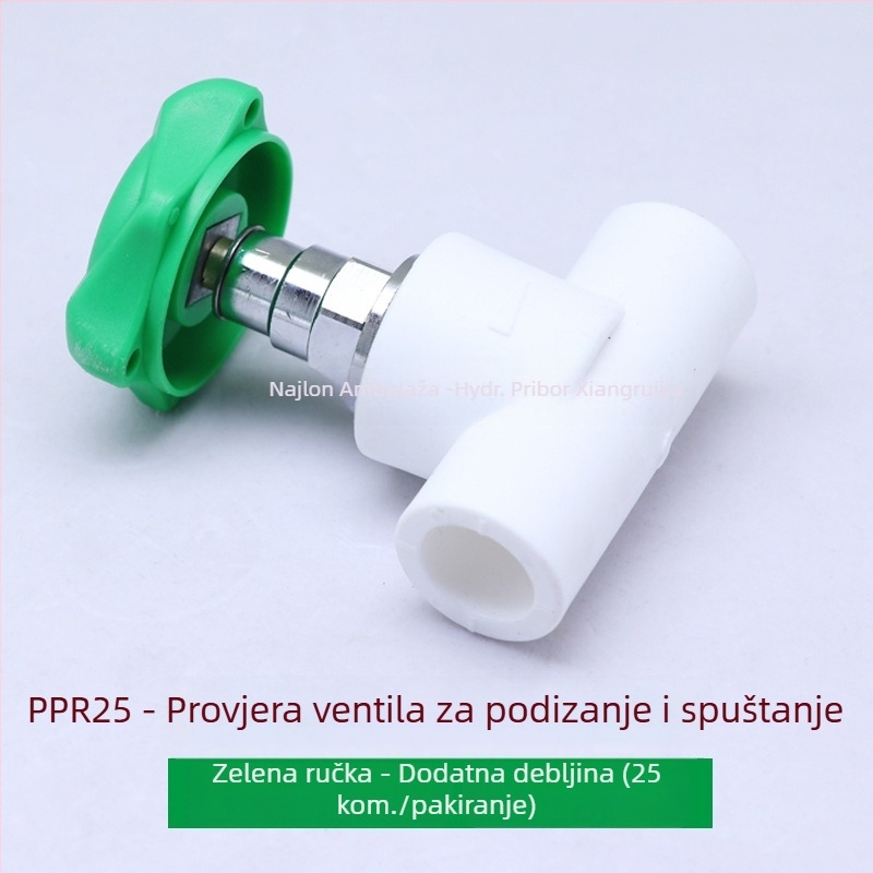 Jadro ventila tipa circlip za PPR i bakrene cijevi, visoka temperatura, model 202532, debljina zida 4