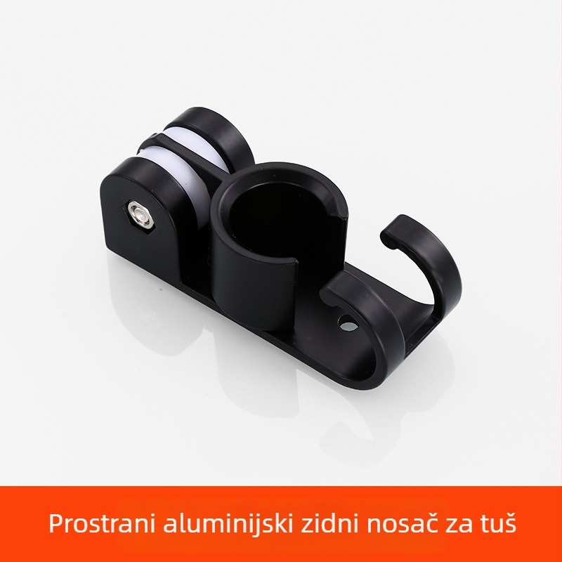 Set glave tuša s ručnim mlazom i crijevom - Top-Spray kiša, nehrđajući čelik, okretna postolja