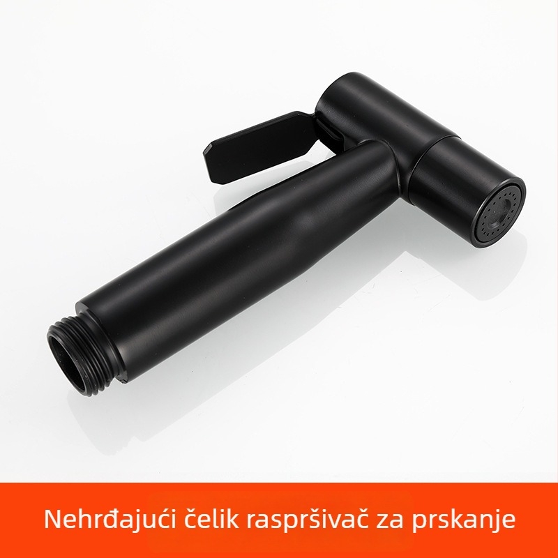 Set glave tuša s ručnim mlazom i crijevom - Top-Spray kiša, nehrđajući čelik, okretna postolja