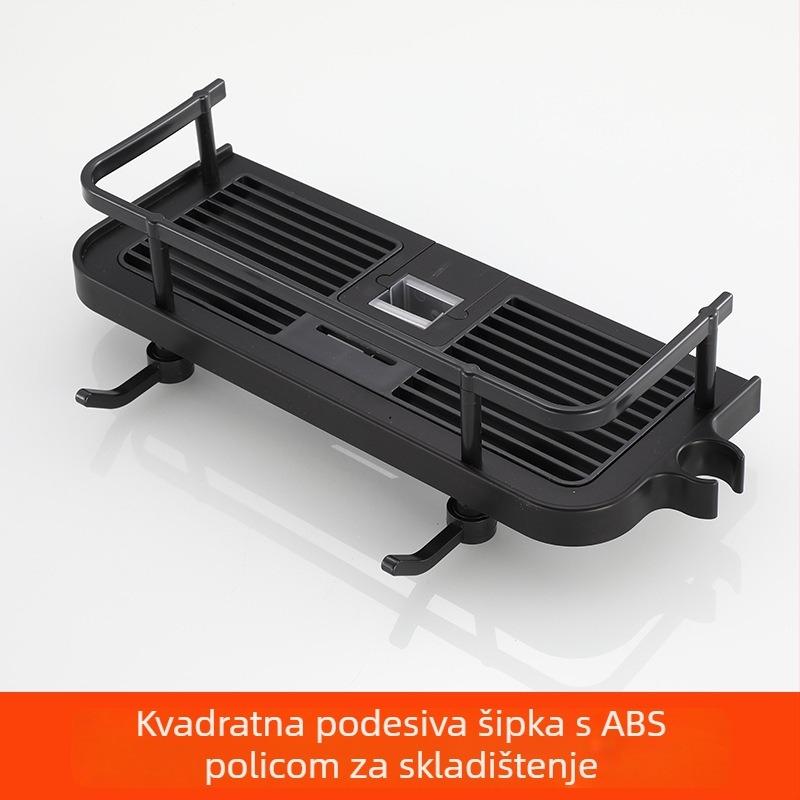 Set glave tuša s ručnim mlazom i crijevom - Top-Spray kiša, nehrđajući čelik, okretna postolja