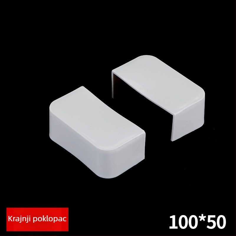 PVC kabel kanal, vatrootporan i izoliran, dekorativni kanal za kabel(e), debljina zida 0.1 mm