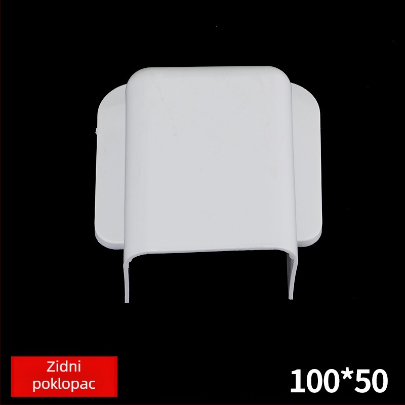 PVC kabel kanal, vatrootporan i izoliran, dekorativni kanal za kabel(e), debljina zida 0.1 mm