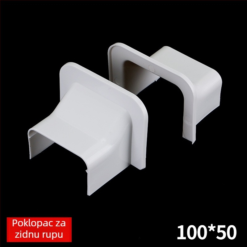PVC kabel kanal, vatrootporan i izoliran, dekorativni kanal za kabel(e), debljina zida 0.1 mm