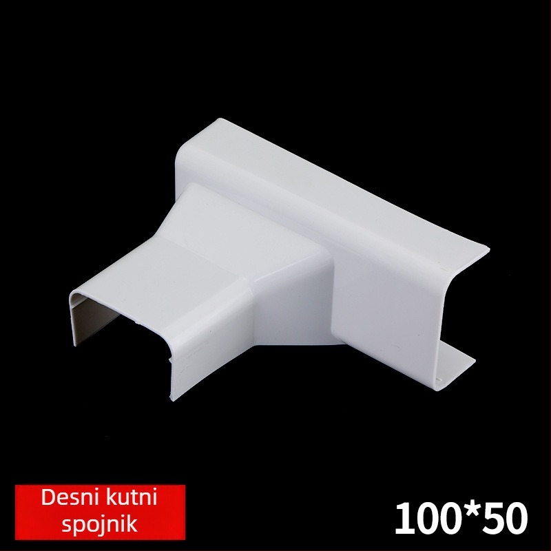 PVC kabel kanal, vatrootporan i izoliran, dekorativni kanal za kabel(e), debljina zida 0.1 mm