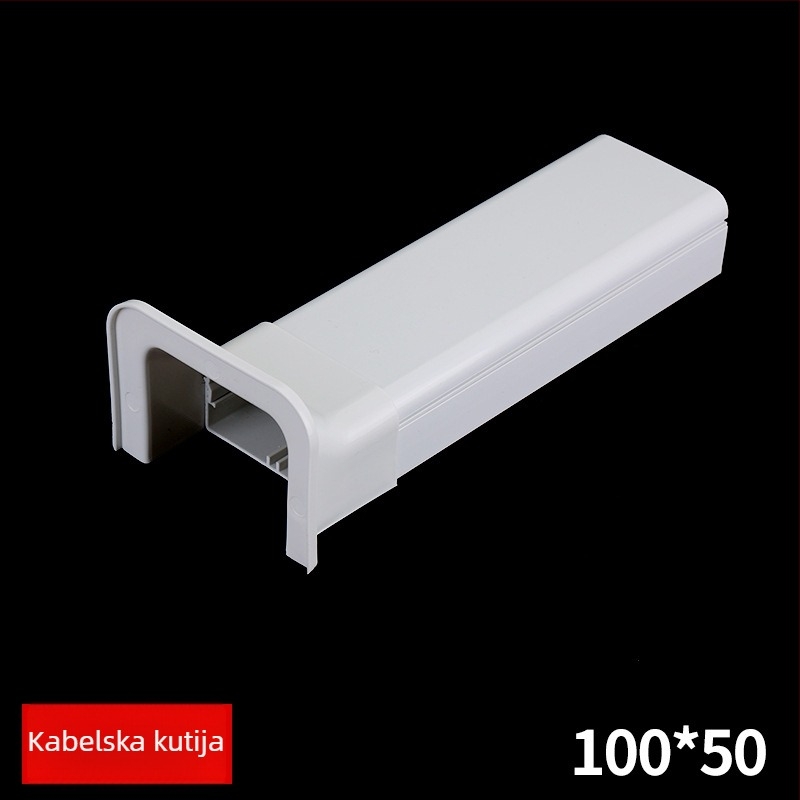 PVC kabel kanal, vatrootporan i izoliran, dekorativni kanal za kabel(e), debljina zida 0.1 mm