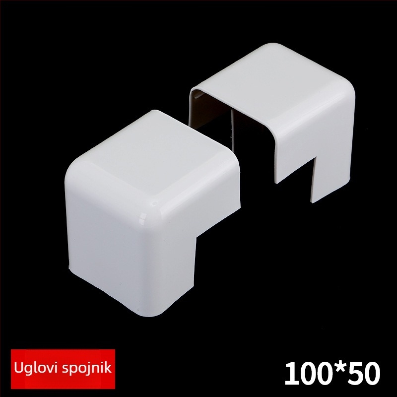 PVC kabel kanal, vatrootporan i izoliran, dekorativni kanal za kabel(e), debljina zida 0.1 mm