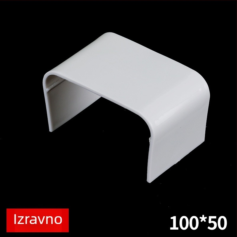 PVC kabel kanal, vatrootporan i izoliran, dekorativni kanal za kabel(e), debljina zida 0.1 mm