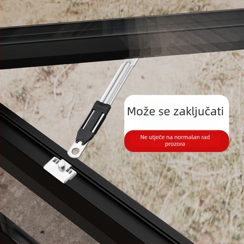 Držač prozora od nehrđajućeg čelika, europskog stila, Huashengda, moderni minimalistički dizajn, za prozore, ladice i vrata ormara