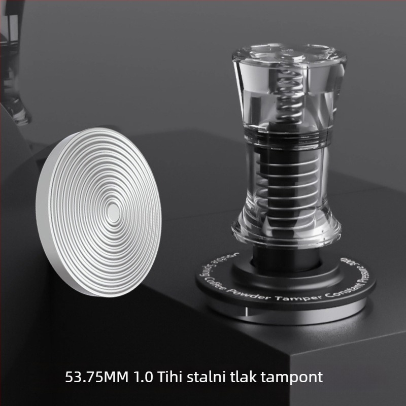 Tamper za kavu - nehrđajući čelik, moderni minimalistički stil, 240 g, šifra proizvoda A015, Kraft papir pakiranje