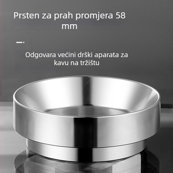 Magnetski prsten za kavu u prahu s zaštitom od prskanja, dozirni prsten, 51/53/58 mm, za ručke espresso strojeva