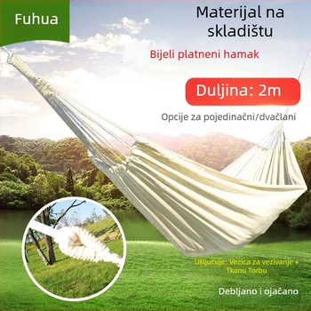 Hamak od platna za vanjsku upotrebu (Marka: Fuhua, Nosivost: 200 kg, Težina: 1,5 kg)