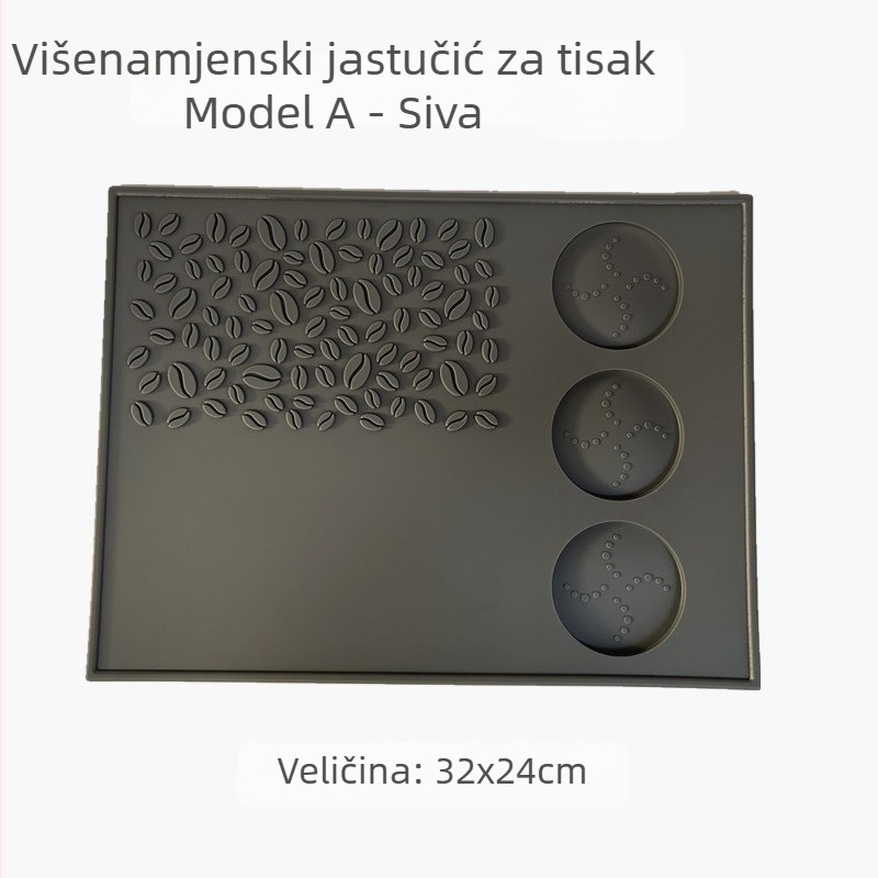 Silikonska bar podloga, protuklizna, s držačem za pohranu, moderan jednostavan stil