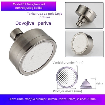 Tuš glava za kadu – plastična, Watermarks certifikat, kupaonski dodaci, novi kineski stil