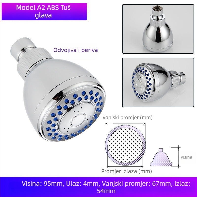 Tuš glava za kadu – plastična, Watermarks certifikat, kupaonski dodaci, novi kineski stil