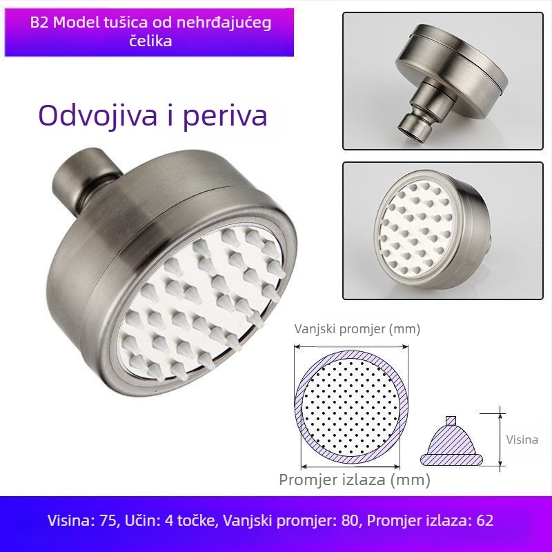 Tuš glava za kadu – plastična, Watermarks certifikat, kupaonski dodaci, novi kineski stil