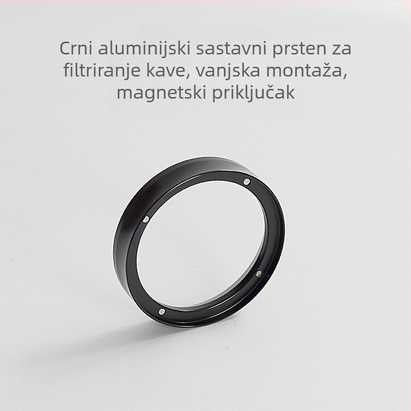 Prsten za spoj kavnog praha, aluminij, moderan minimalistički dizajn, automatski, pogodan za barove, restorane, domove, kafiće i institucije