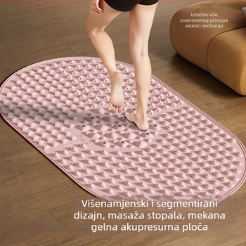 Silikonska masažna podloga za stopala s magnetskim kamenima za masažu luka i donje strane stopala, kućna joga | Brend Aideruipin