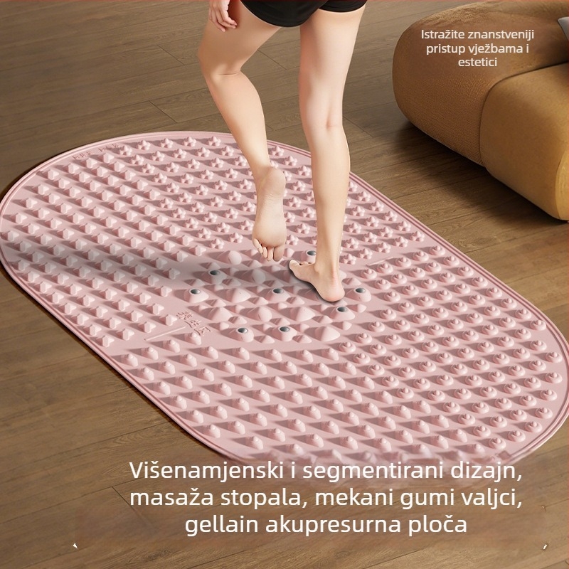 Silikonska masažna podloga za stopala s magnetskim kamenima za masažu luka i donje strane stopala, kućna joga | Brend Aideruipin