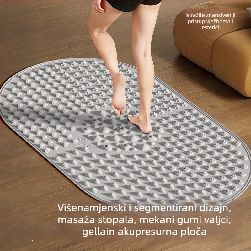 Silikonska masažna podloga za stopala s magnetskim kamenima za masažu luka i donje strane stopala, kućna joga | Brend Aideruipin