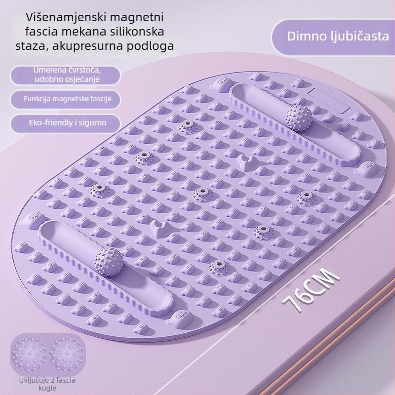 Silikonska masažna podloga za stopala s magnetskim kamenima za masažu luka i donje strane stopala, kućna joga | Brend Aideruipin