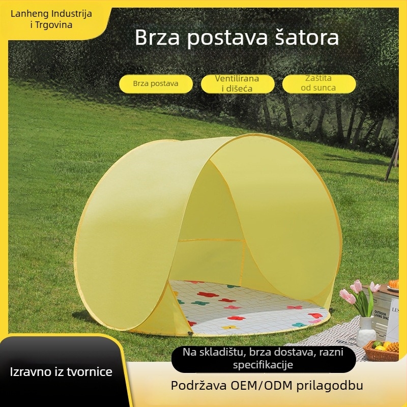 INS-stil dječja brza otvara šator za unutarnje i vanjske igre — jednodjelna konstrukcija, trosezonska upotreba, 1,5 kg, šipke od stakloplastike