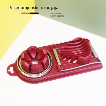 Rezač za jaja s japanskim stilom, višenamjenski; materijali: PP, 304 nehrđajući čelik; stil: moderni minimalistički; prilagodba: dostupna; otisak logotipa; privatna marka licencirana.